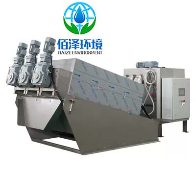 叠螺式污泥脱水机 Stacked screw type sludge dewatering machine